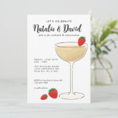 Uitnodiging voor Cocktailparty (Staand voorkant)