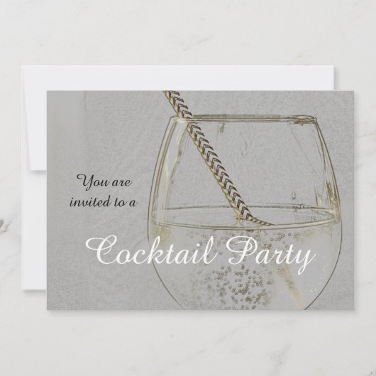 uitnodiging voor cocktailparty (Voorkant)