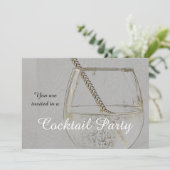 uitnodiging voor cocktailparty (Staand voorkant)
