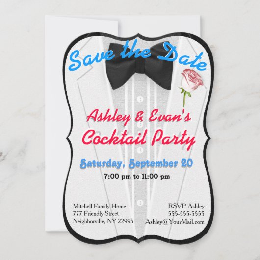 Uitnodiging voor cocktailparty (of andere gelegenh (Voorkant)