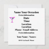 Uitnodiging voor cocktails (Achterkant)