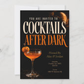 Uitnodiging voor Cocktails After Dark Halloween-fe (Voorkant)