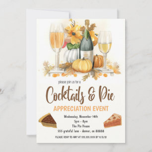 Uitnodiging voor cocktails en taart appreciatie