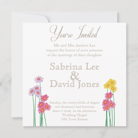 Uitnodiging voor Collectie van een tuinpartij (Voorkant)