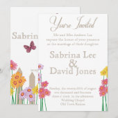 Uitnodiging voor Collectie van een tuinpartij (Voorkant / Achterkant)