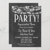 Uitnodiging voor collectieve partij Chalkboard (Voorkant / Achterkant)