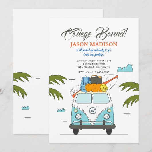 Uitnodiging voor College (Voorkant / Achterkant)