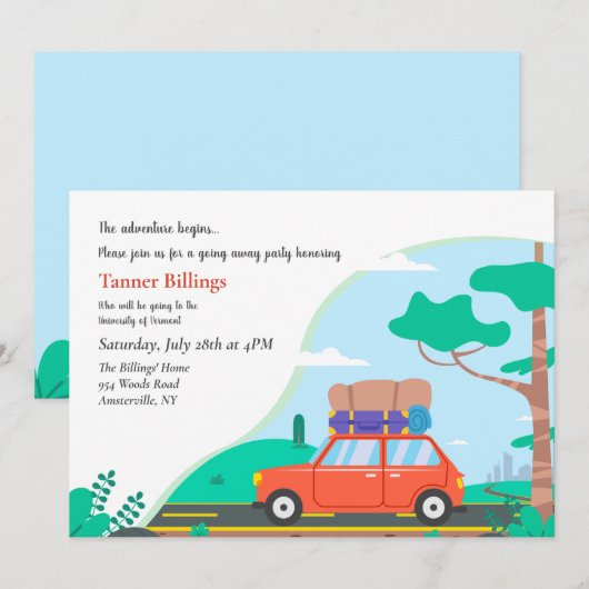 Uitnodiging voor College (Voorkant / Achterkant)