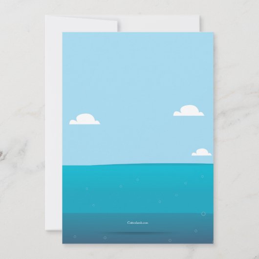 Uitnodiging voor Columbus zeilschip (Achterkant)