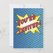 Uitnodiging voor Comic Book Karate Party (Achterkant)