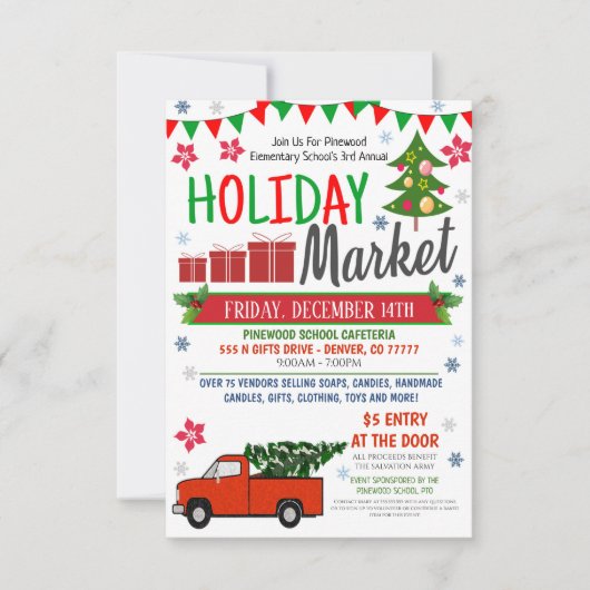 Uitnodiging voor communautaire feestdagen (Voorkant)