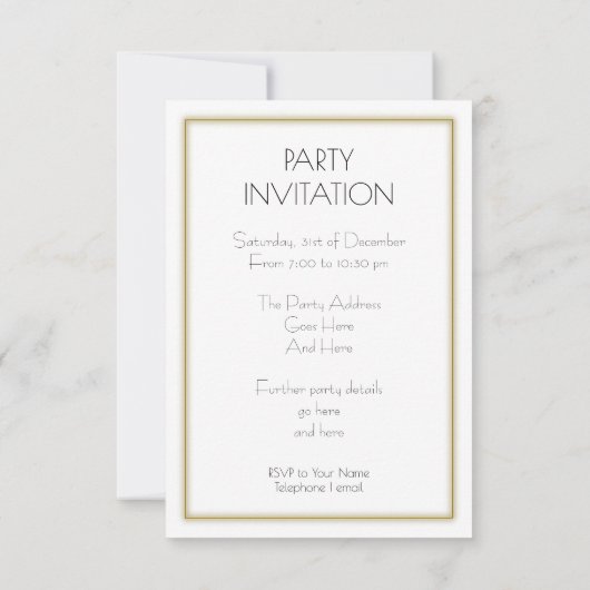 Uitnodiging voor  computerprogrammapartij (Achterkant)