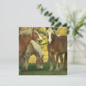 Uitnodiging voor conceptpaarden van Palomino (Staand voorkant)