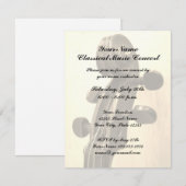 Uitnodiging voor concertfeesten voor klassieke muz (Voorkant / Achterkant)