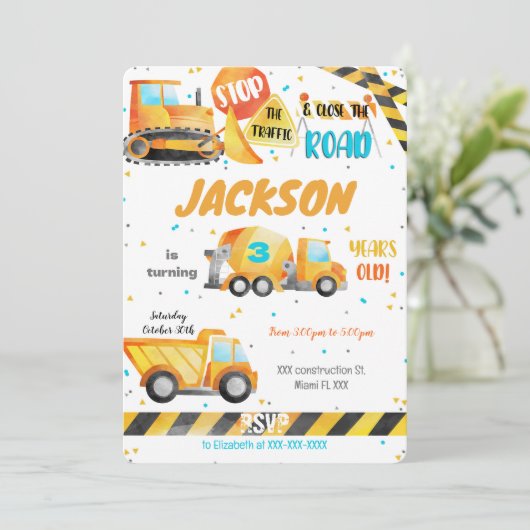 Uitnodiging voor constructie (Staand voorkant)