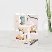 Uitnodiging voor constructie verjaardagsfeestje (Achterkant)