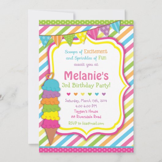 uitnodiging voor consumptie van ijs / consumptie v (Voorkant)