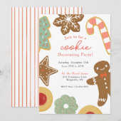 Uitnodiging voor Cookie Versierfeest (Voorkant / Achterkant)