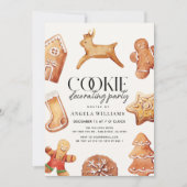 Uitnodiging voor Cookie Versierfeestje (Voorkant)