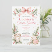 Uitnodiging voor Cookies & Cocoa Soirée (Staand voorkant)