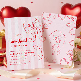 Uitnodiging voor Coquette Little Sweetheart Baby S