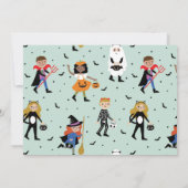 Uitnodiging voor Costume-partij Halloween (Achterkant)