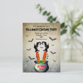 Uitnodiging voor Costume-partij Halloween (Staand voorkant)