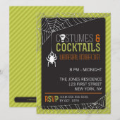 Uitnodiging voor Costume-partij Halloween (Voorkant / Achterkant)