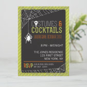 Uitnodiging voor Costume-partij Halloween (Staand voorkant)