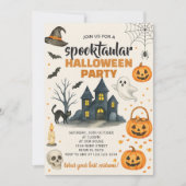 Uitnodiging voor Costume-partij Halloween (Voorkant)