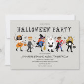 Uitnodiging voor Costume-partij Halloween (Voorkant)