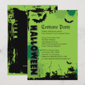 Uitnodiging voor Costume-partij Halloween (Voorkant / Achterkant)