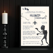Uitnodiging voor Costume-partij Halloween