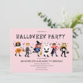 Uitnodiging voor Costume-partij Halloween (Staand voorkant)