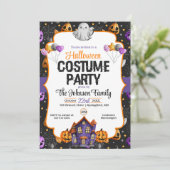 Uitnodiging voor Costume-partij Halloween (Staand voorkant)