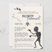 Uitnodiging voor Costume-partij Halloween (Voorkant)