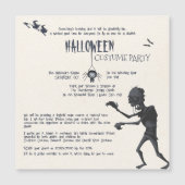 Uitnodiging voor Costume-partij Halloween Magnetische Uitnodiging (Voorkant)