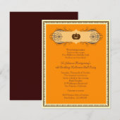 Uitnodiging voor Costume-partij van Halloween Ball (Voorkant / Achterkant)