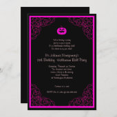 Uitnodiging voor Costume-partij van Halloween Ball (Voorkant / Achterkant)