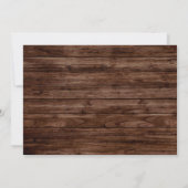 Uitnodiging voor Country Sunflower Probediner (Achterkant)