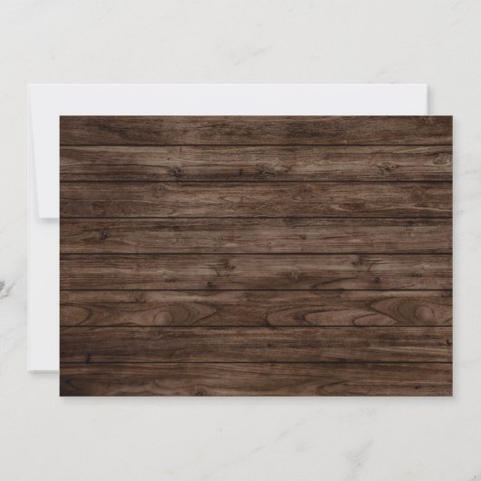 Uitnodiging voor Country Sunflower Probediner (Achterkant)