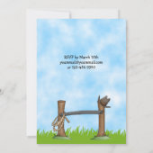 Uitnodiging voor cowboy en paardenverjaardag (Achterkant)