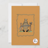 Uitnodiging voor cowboy Gear (Achterkant)