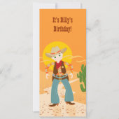 Uitnodiging voor cowboy kind (Voorkant)