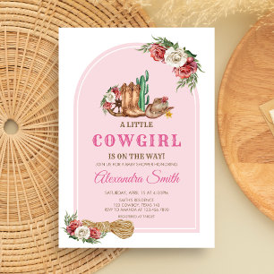 Uitnodiging voor Cowgirl Baby Shower