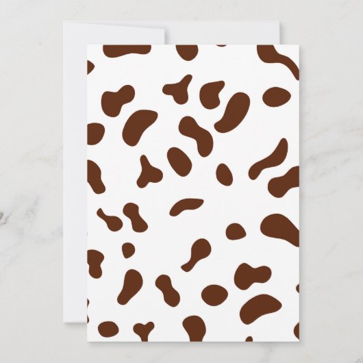 uitnodiging voor Cowgirl Birthday (Achterkant)