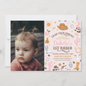 uitnodiging voor Cowgirl Birthday | 1e uitnodiging (Voorkant)