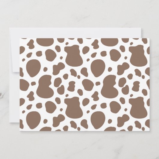 uitnodiging voor Cowgirl Birthday | 1e uitnodiging (Achterkant)