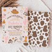 uitnodiging voor Cowgirl Birthday | 1e uitnodiging