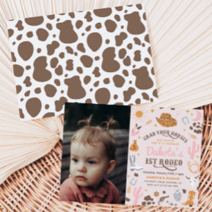 uitnodiging voor Cowgirl Birthday   1e uitnodiging